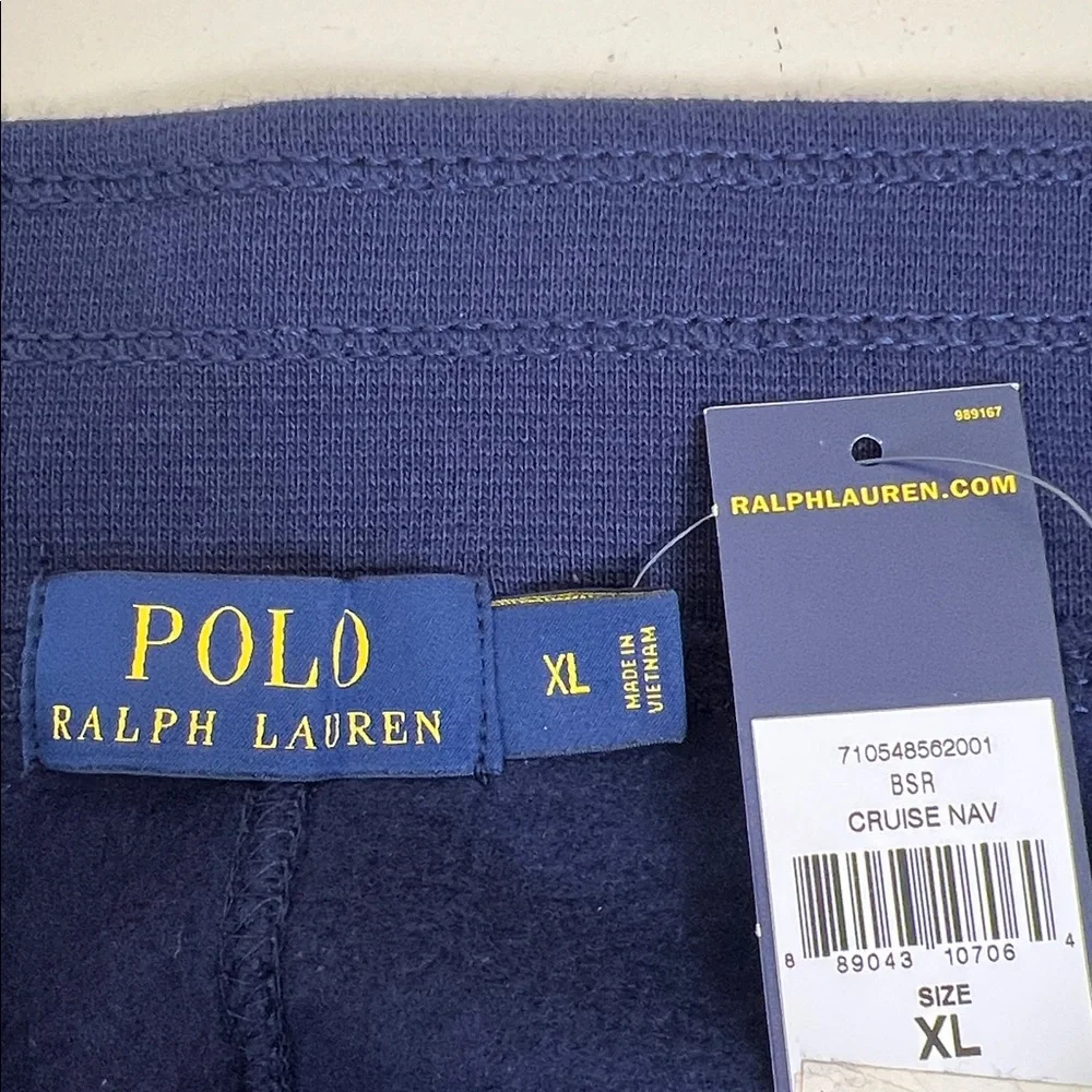 NWT Polo Ralph Lauren Men’s Fleece Sweatpants Cruise Navy  Size XL